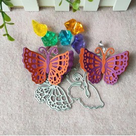 Butterfly Metal Die Cuts Cutting Dies, Butterflies Paper Cards Cutting Dies Cut Stencils for DIY Embossing Card Making Book Tags Decorative Paper Dies Scrapbooking