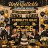2026 Graduation Decorations Set, Gold and Black Party Supplies -