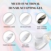 U-Shinein 3D Nail Sculpting Gel,Non Wipe Painting Nail Polish Gel