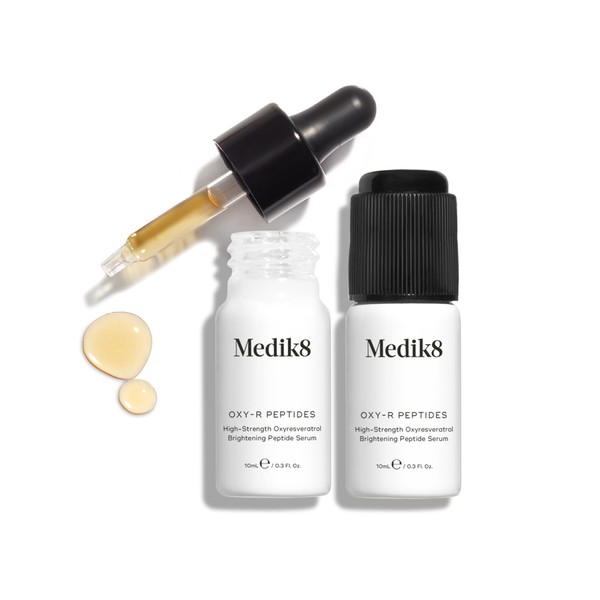 Medik8 Oxy-R Peptides - High-Strength Oxyresveratrol Brightening Peptide Serum, Face Serum, Vitamin C & A Boosting Hydrating Skin Care - Results In 7 days