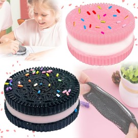 Oneroomone 2 Stück Keks Squeeze Toy, Squeeze Toy Für Stressabbau, Stress Relieving Toys, Keks-Stressabbau-Spielzeug, Stressabbau Spielzeug Stressball