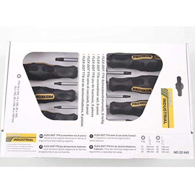 Proxxon Series of 6 Screwdrivers FLEX-DOT