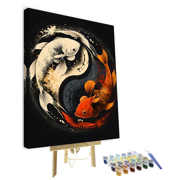 TUMOVO Paint by Numbers for Adults Beginner, Yin Yang Symbol