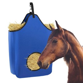Darryy Hay Bag for Horses, 63.5 x 48 x 30 cm, Large Hay Rack, 600D Hay Net for Horses, Feeding Bag Horse, Oxford Fabric