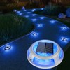 VOLISUN Solar Driveway & Deck Lights 8 Pack Waterproof Dock