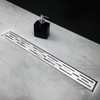Neodrain 24 Inch Rectangular Linear Shower Drain with Brick Pattern
