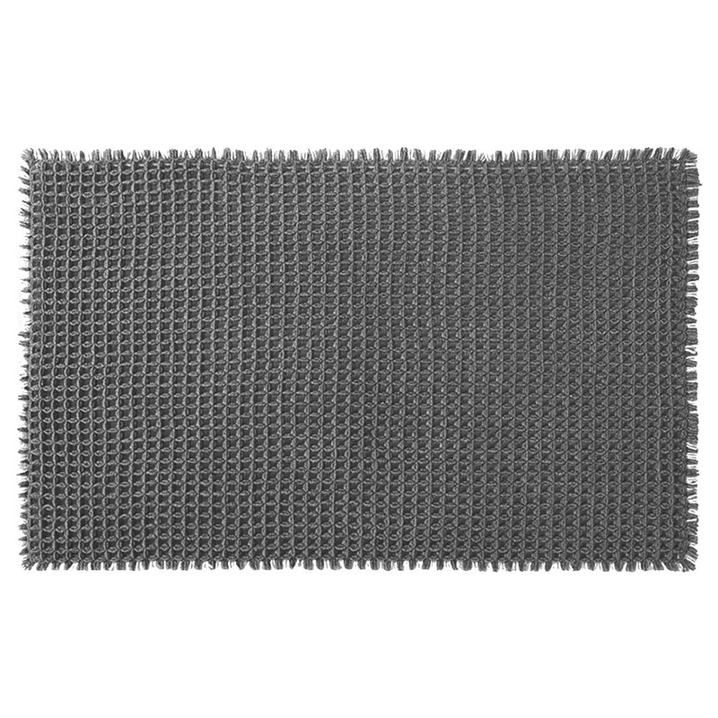 Hapihom Waffle Bath Mat, 24x36in Super Absorbent Non Slip Bath