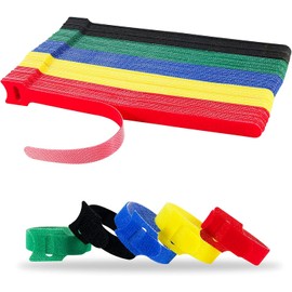 Cable Tie Cord Binding Bands, Cable Ties Velcro Tape Storage Cord Binding Tie Wrap, Reusable Management Tie Wrap