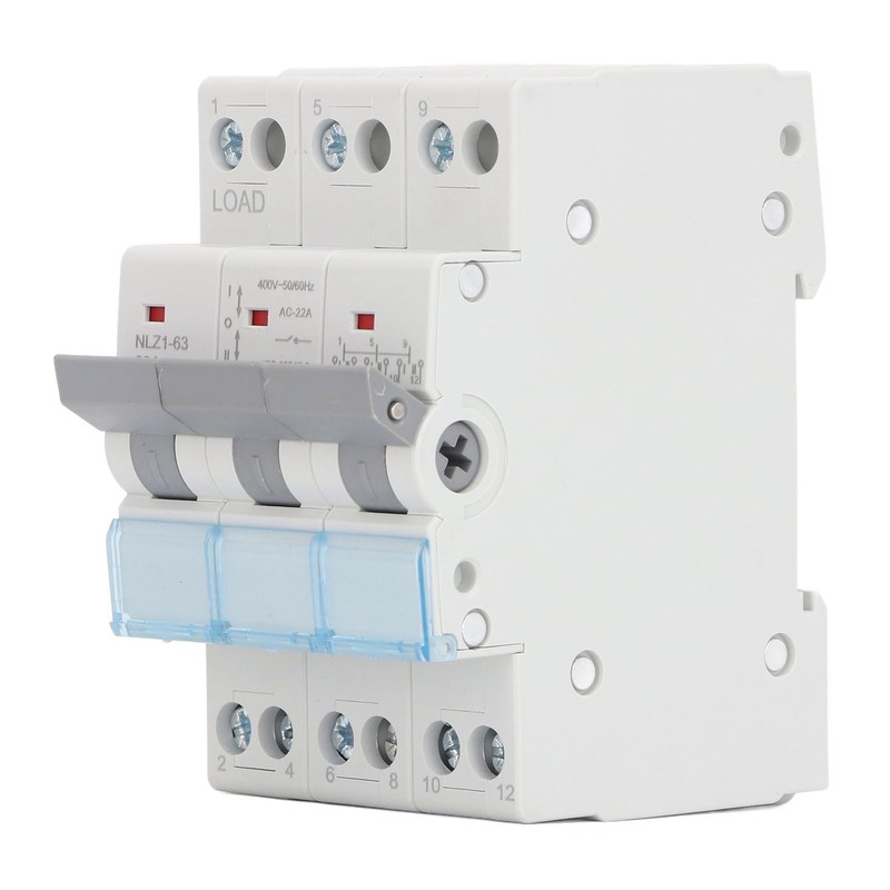 Dual Power Manual Transfer Switch DIN Rail Mount 3P Interlock