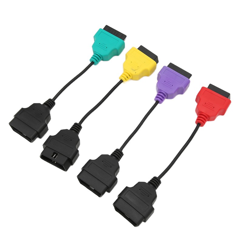 4pcs OBD2 Scanner Cable Adapter Diagnostic Connector Car Scan Tool