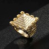 THE BLING KING Majestic XXL Heavy Gold Plated Pyramid Castle