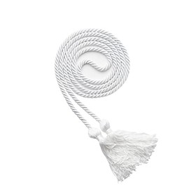 WeGraduate Graduation Honor Cord 68'' with Soft Touch Tassel (White)