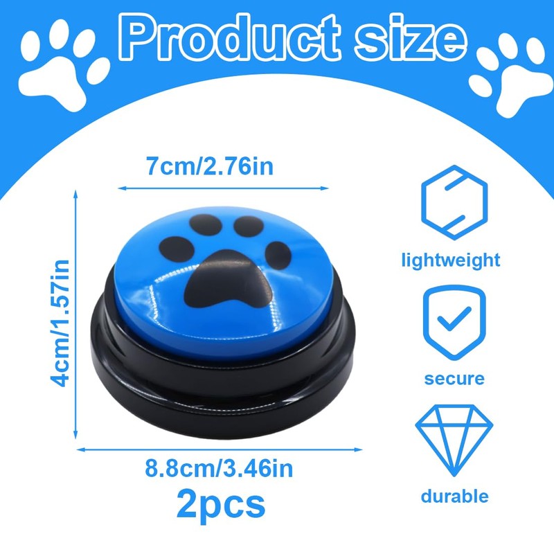 WUSJCOF 2 Pieces Buzzer with Recording Function, Intelligence Toy for