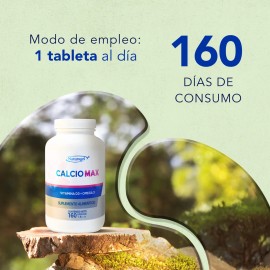 Calcio Max Vitamina D3 + Omega 3 | 160 Cápsulas | Naturagel Sabor Sin sabor