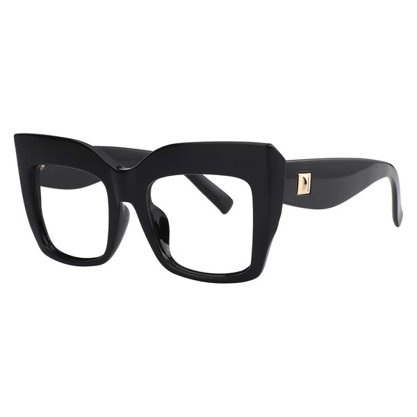 Zeelool Readers Thick Square Reading Eyeglasses for Women with Standard