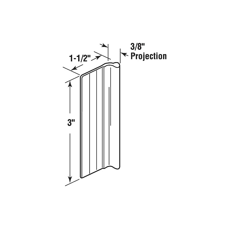 Prime-Line N 6973 Sliding Mirror Door Diecast Pull, 3 In.