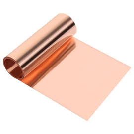 99.99% Pure Copper Foil for Crafts, 0.03 mm x 0.1 m x 2 m Flexible Soft Copper Foil, Thin Copper Foil Sealed Package