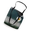 Motivational Flower Design with Inspirational Quote Tote Bag