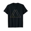 Geometric shape triangle pyramid lines geometry shapes T-Shirt