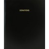 BookFactory Donations Log Book/Journal/Logbook - 120 Page, 8.5"x11", Black Hardbound
