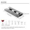 Vaisoeny Wine Glass Holder, 4PACK Translucent Wine Glass Rack Under