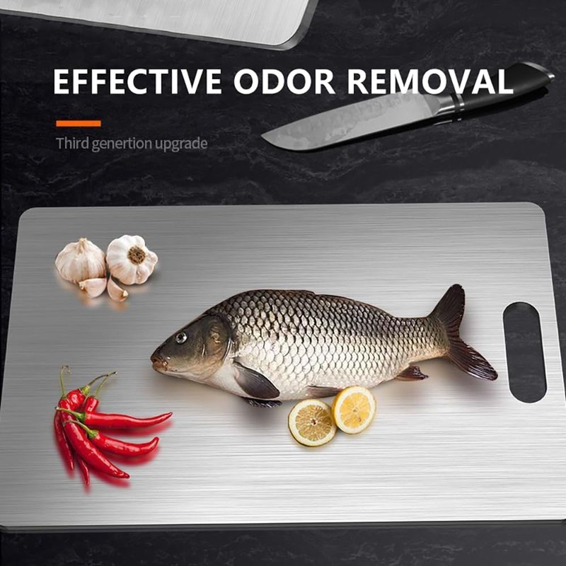 Stainless Steel Cutting Board, Chopping Board, Hanging Kitchen Pastry Board,