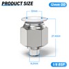 TAILONZ PNEUMATIC White Straight Male Thread 12mm OD x 1/8