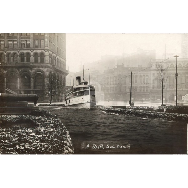 A D.U.R. solution 1910 Mount Clemens MI Michigan RPPC Photo