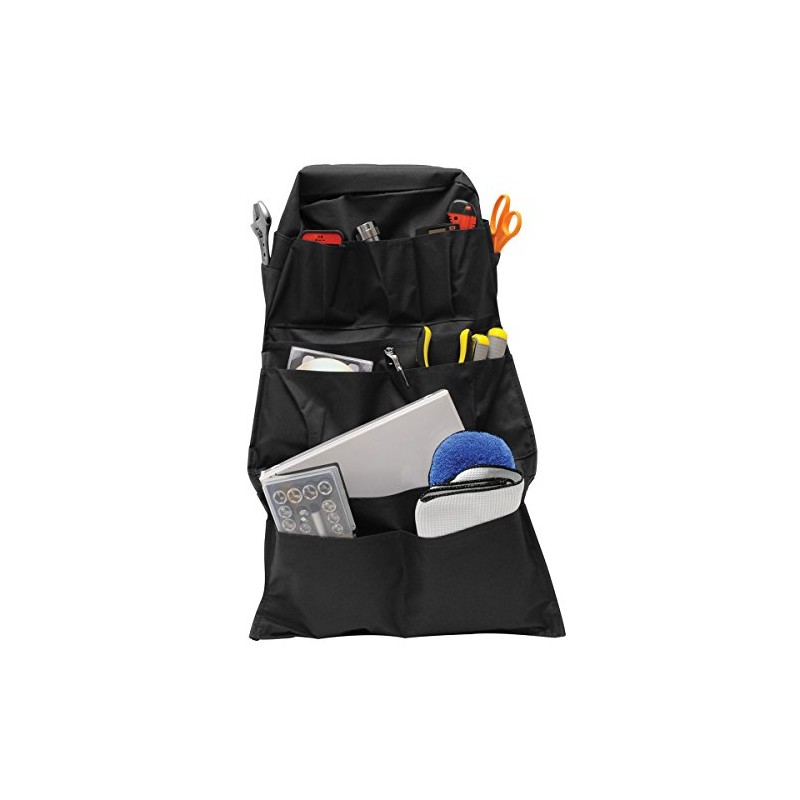 Roadpro RPSB-14BK Seat-Back Organizer Travel Essentials - Black