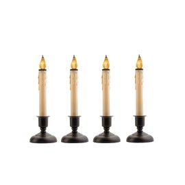 Cape Cod Antique Timer Window Candle, Bronze Finish (Pack of 4)