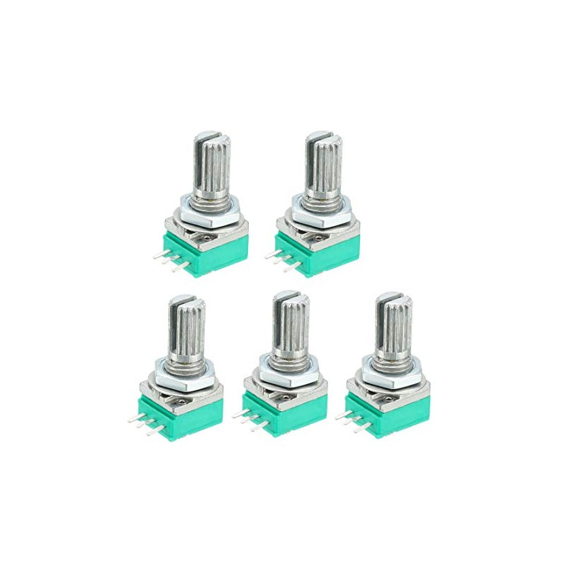 sourcing map RK097N 50K Ohm Variable Resistors Single Rotary Potentiometer