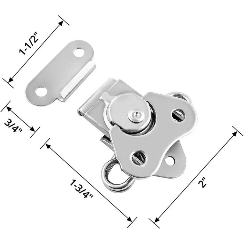 QWORK 4 Pack Heavy Duty Stainless Steel Clamp Vise High