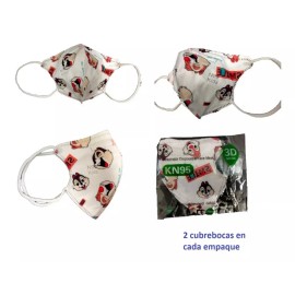 Munnis 40 Pza Cubreboca Kn95 Infantil Niños Chip And Dale Ardillas