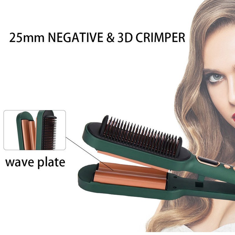Dual-Purpose Hair Curler Hair Straightener Three-Barrel Wave Curling Iron Hair