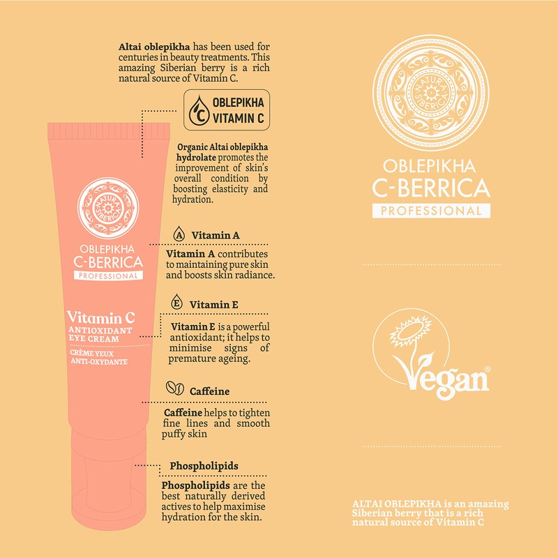 NATURA SIBERICA OBLEPIKHA BERRICA CREMA DE OJOS Anti-Oxidant Vitamin C