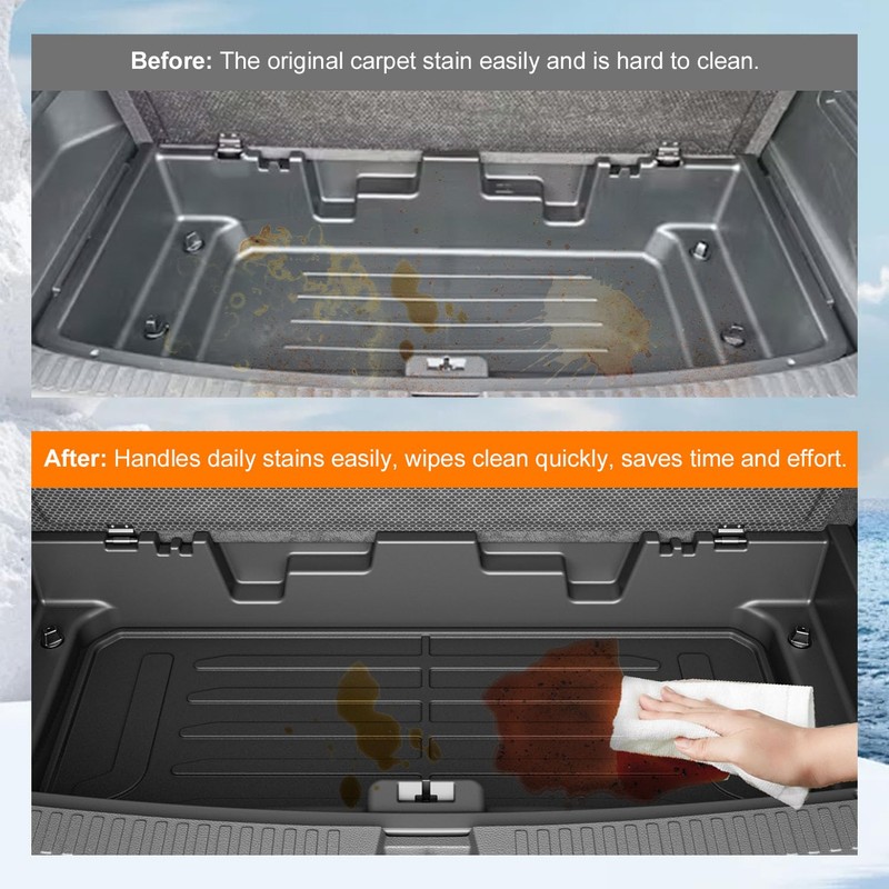powoq Cargo Mat Compatible with 2024-2026 Chevy Traverse Trunk Mat