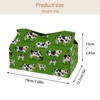 2 Pack Tissue Box Cover Holder, Cute Alpaca Rectangle Leather