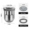 Funileom Stainless Steel Shower Floor Drain Backflow Preventer, Anti-Odor Shower