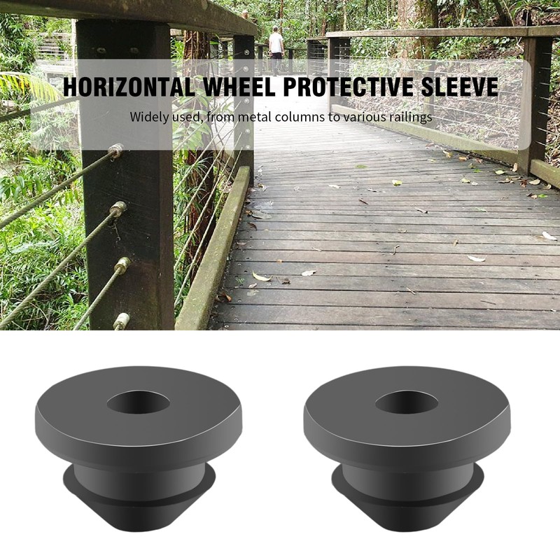 DUZFOREI 200 Pcs Cable Railing Kit Rubber Grommets Protector Sleeve
