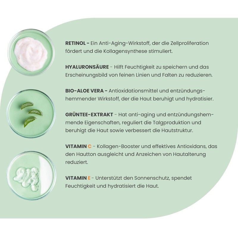 Swedish Nutra Anti-Ageing Retinol Serum, Smooth & Radiant Skin, Hyaluronic