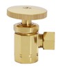 Westbrass Round Handle Angle Stop Shut Off Valve, 1/2" IPS
