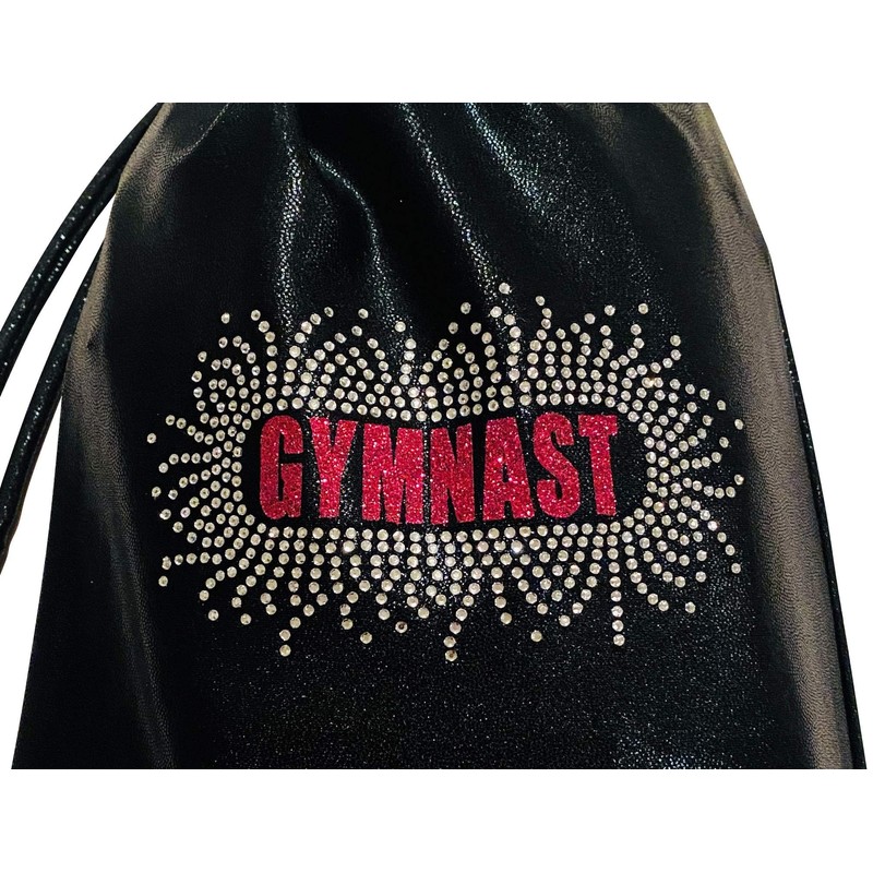 LIL'FOX 8" x 10" Drawstring Girls Grip Bag for Gymnastics