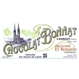 Chocolat Bonnat 'Hacienda El Rosario' 75% Dark Chocolate Bar by Bonnat Chocolate