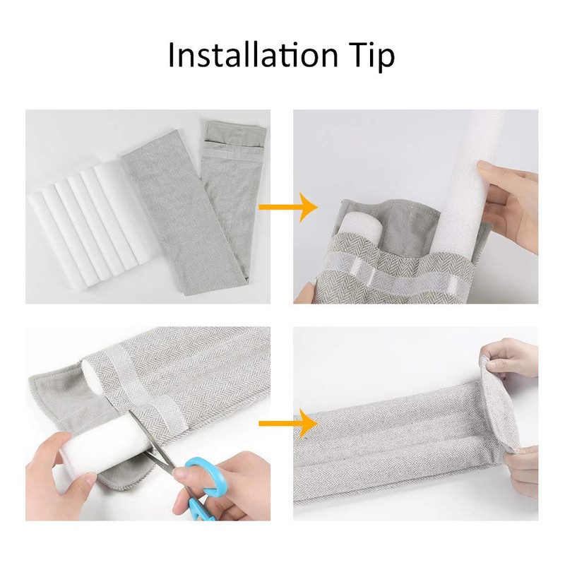 VISEMAN 36 Inch Under Door Stopper-Door Noise Blocker, Double Sided