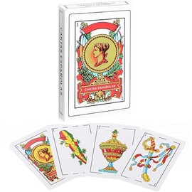 Baraja original de cartas españolas, tarjetas Briscas Puerto Rico, naipes españoles, naipes mexicanos, juego de cartas mexicanas (2)