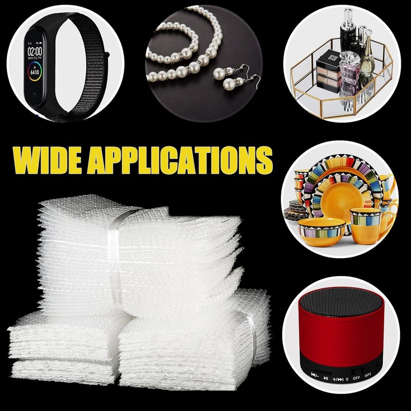 EVADOW 100Pack 15cmx20cm Bubble Out Bags Bubble Pouches Wrap Cushioning