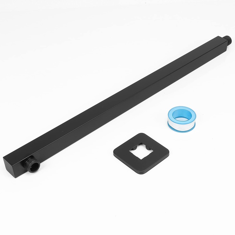 HarJue Shower Arm, Rain Shower Head Extension Extender, With Flange