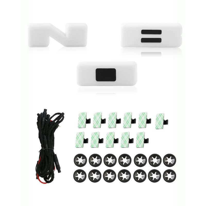 Ryansunoro Letters Lights Front Grille LED Emblem