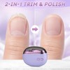 2-in-1 Smart Electric Nail Clipper & Polisher (Purple)