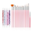 FULINJOY 20 Pcs Nail Art Design Tools, 15 Pcs Nail